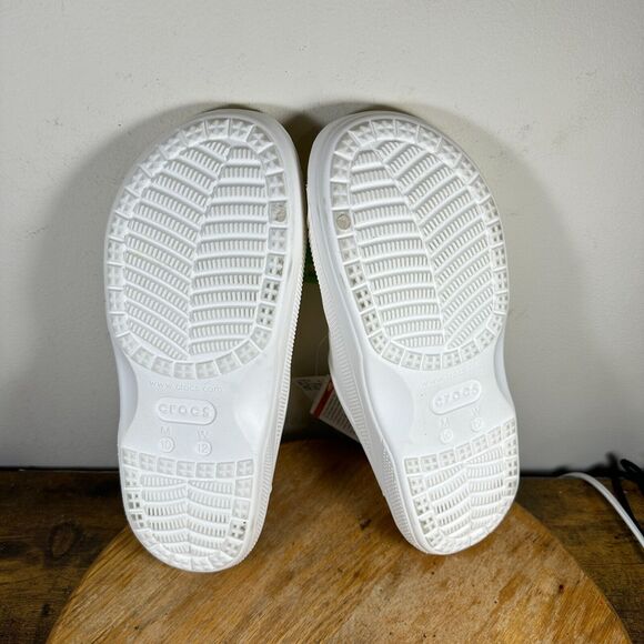 Crocs Unisex Baya White Slide Sandals Shoes Womens Size 12 - Picture 9 of 9